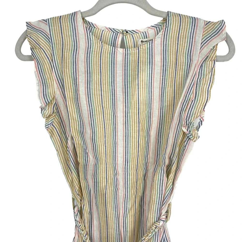 Marine Layer Laney Mini Dress Beachy Stripe V2 Size‎ Medium NWT